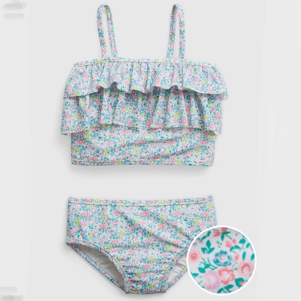 Baby Gap Toddler Ruffle Tankini Swim Two-Piece